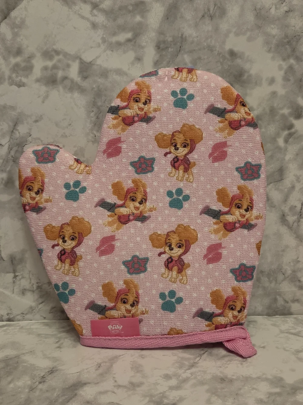 PAW Patrol Kids Pink Bath Set with Mitt, Sponge, Pouf, Lip Balm & Wet Wipes